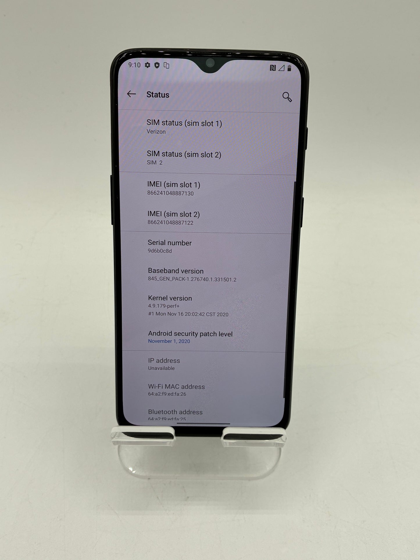 Unlocked  OnePlus 6T 128GB (A6013) 6.41" Black Smartphone