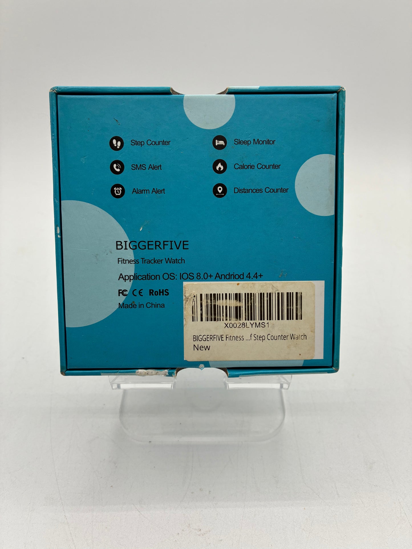 BIGGERFIVE Multi-Colored Fitness Tracker Watch - New Open Box