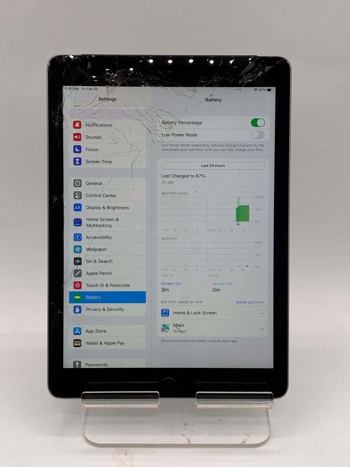 Apple iPad (6th Gen) A1954 9.7" 32GB Space Gray