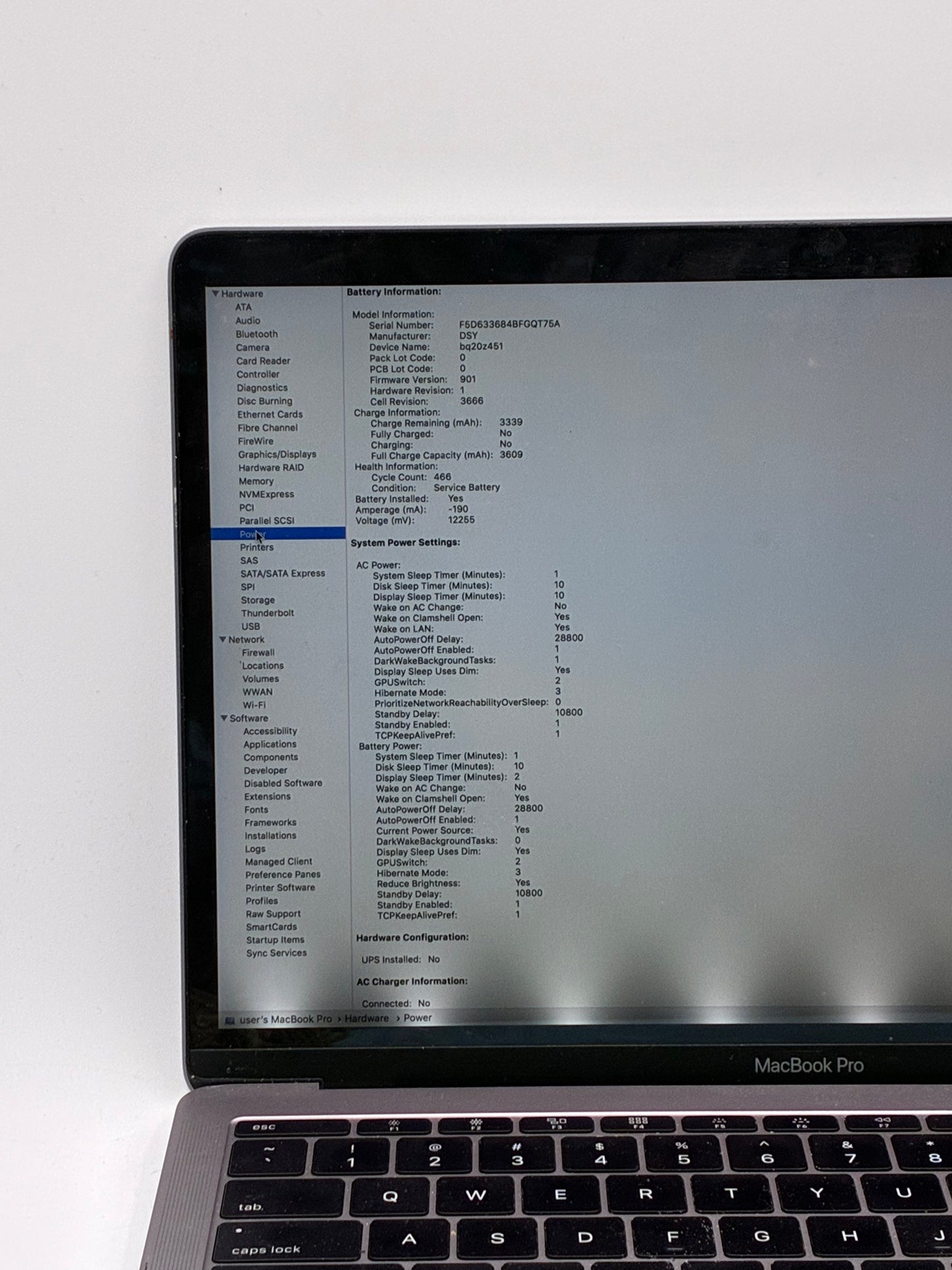 2016 Apple MacBook Pro 13" i5 2.3GHz 8GB 256GB A1708 (Two Thunderbolt 3 Ports) Space Gray