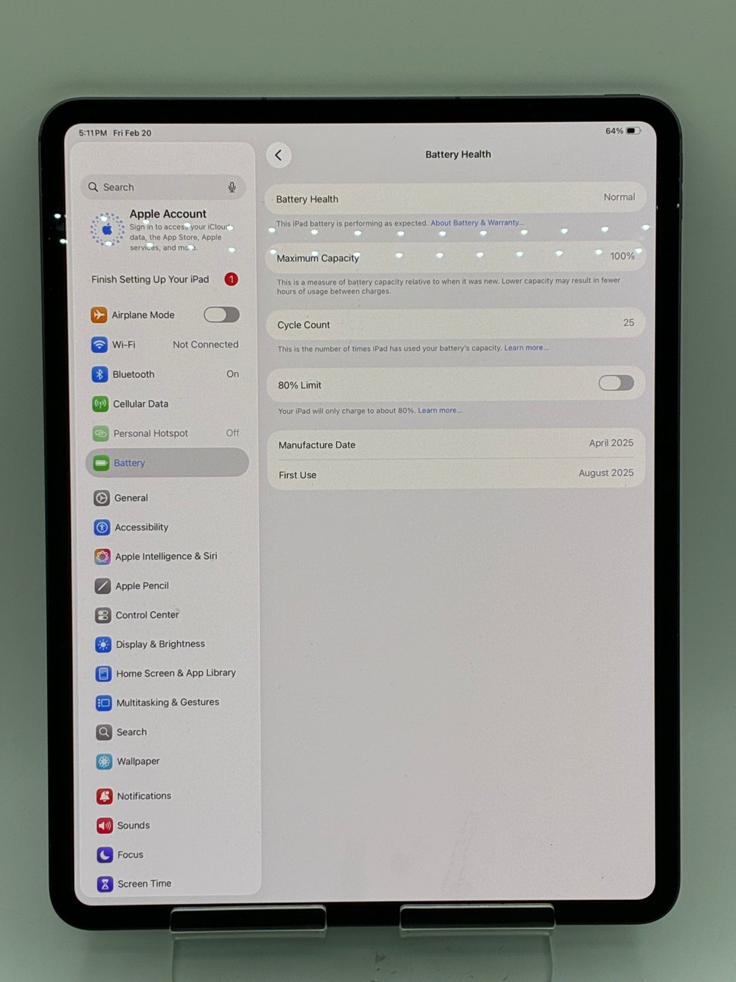 Apple iPad Pro 13" M4 A2926 256GB Black Unlocked 100% BH
