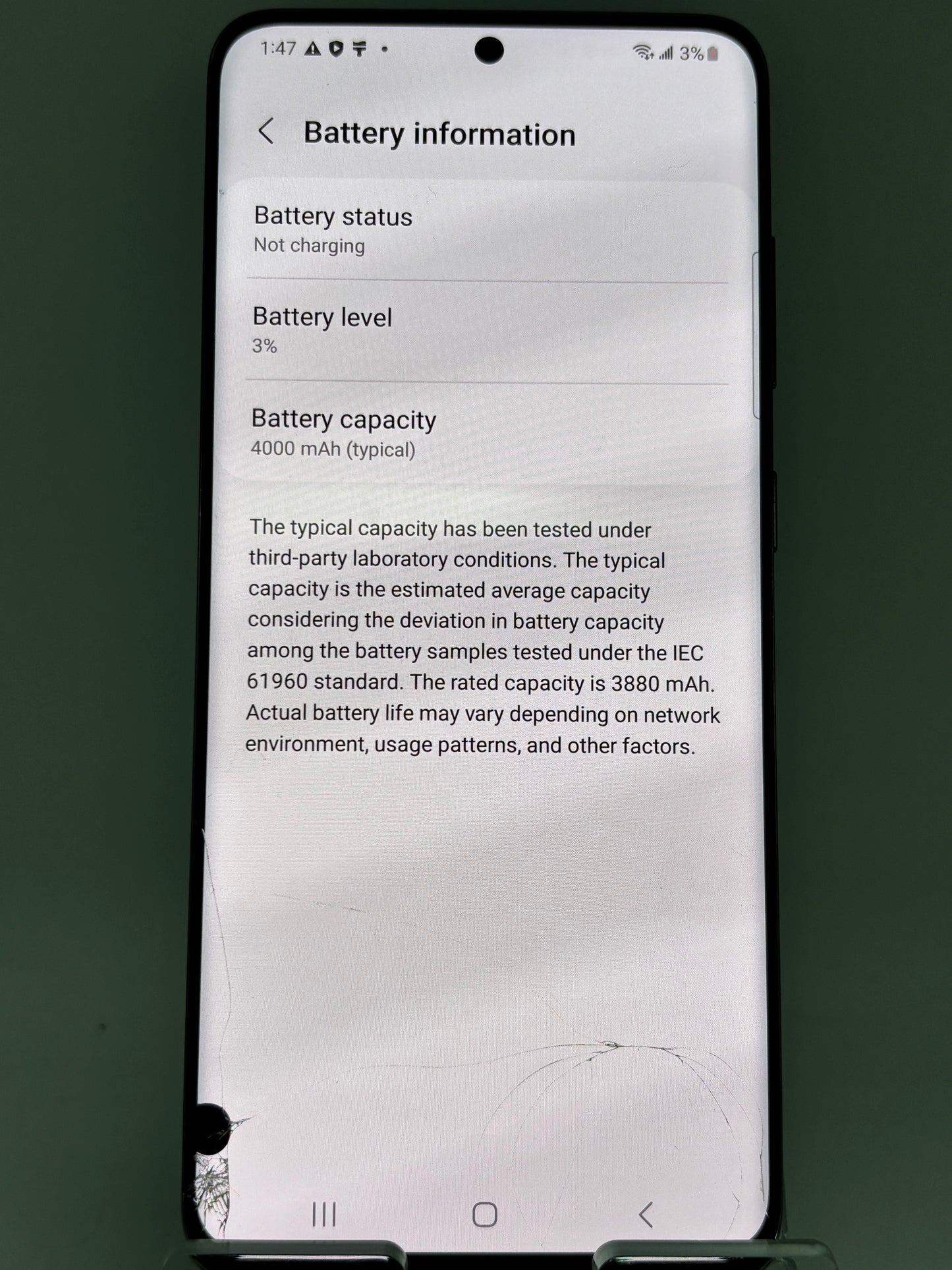 AT&T ONLY Samsung Galaxy S20 5G SM-G981U 128GB, White; Broken TouchScreen (FREE SHIPPING)