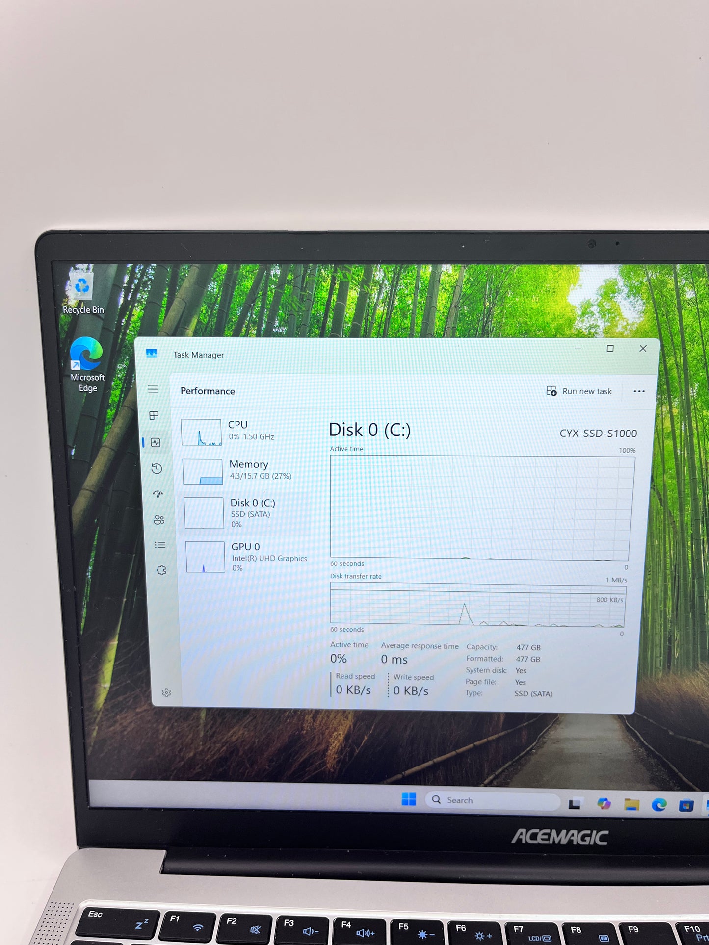 AceMagic AX15 15-inch Intel Atom 16GB 512GB Silver