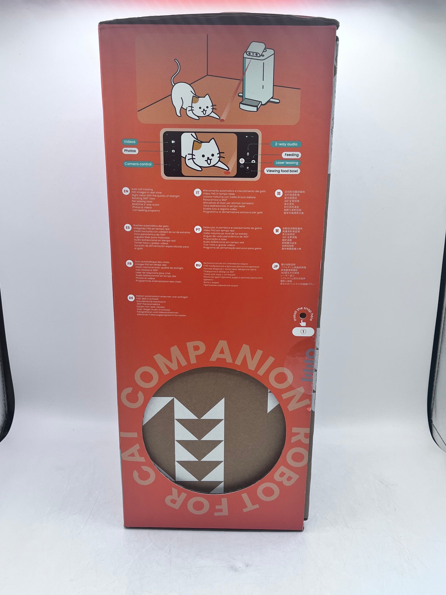 HHOLOVE Smart Robot Cat Companion Auto Feeding & Tracking