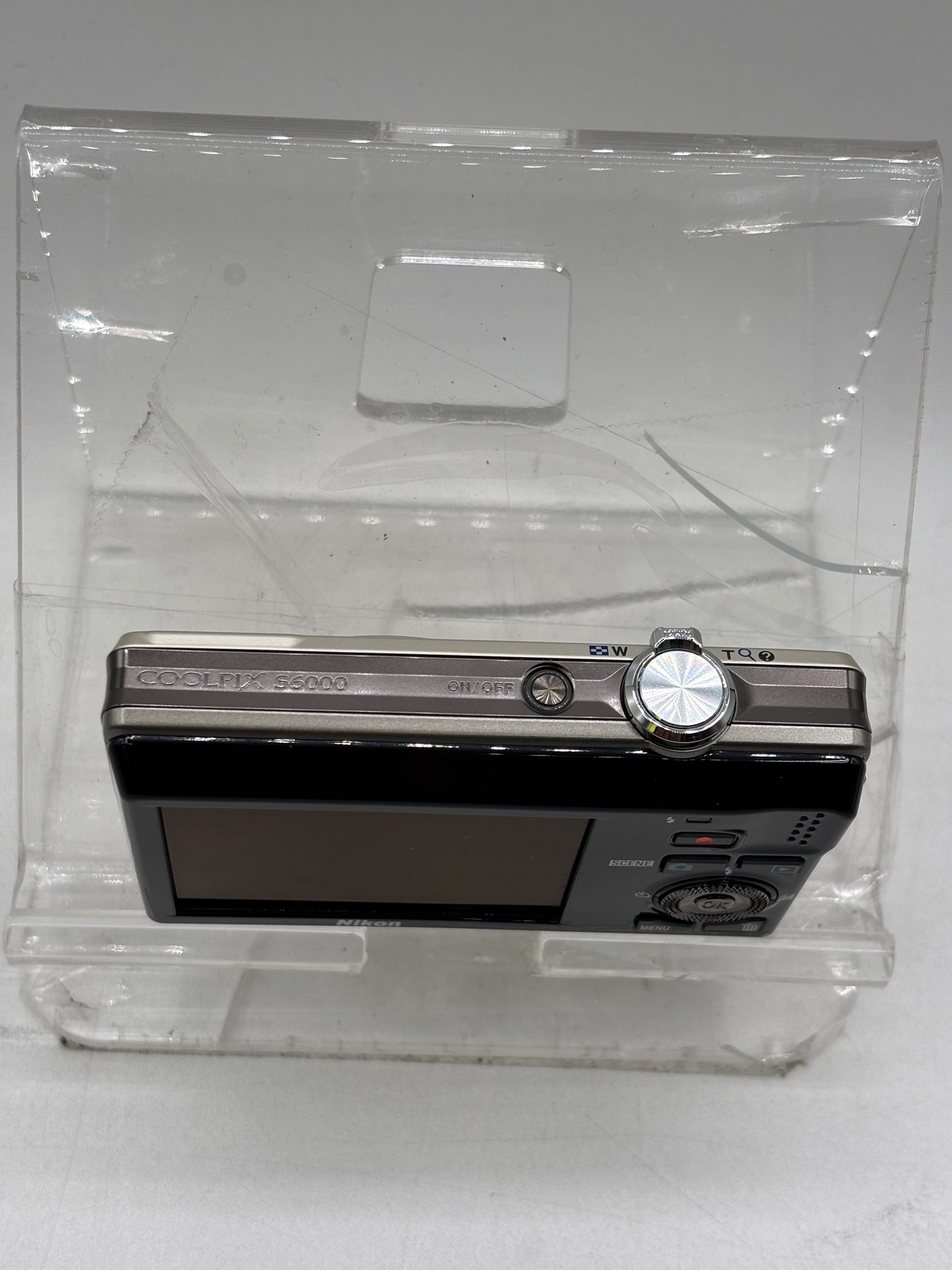 Nikon COOLPIX S6000 14.2MP Digital Camera, Silver--TESTED