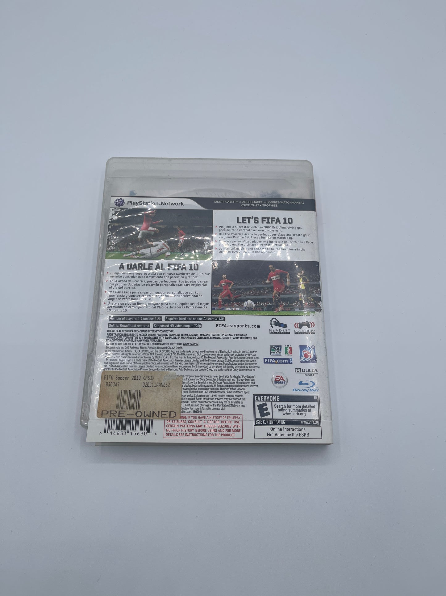 FIFA Soccer 10 for PlayStation 3 - Complete with Box & Manual