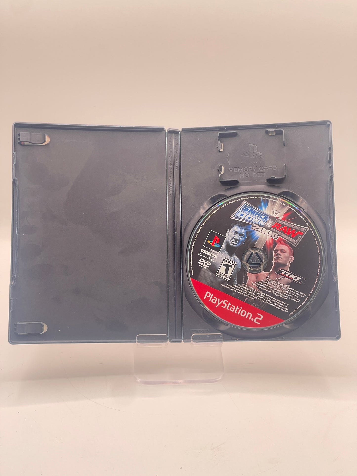 WWE SmackDown vs. Raw 2007 PS2 DISK & CASE (NO MANUAL) TESTED