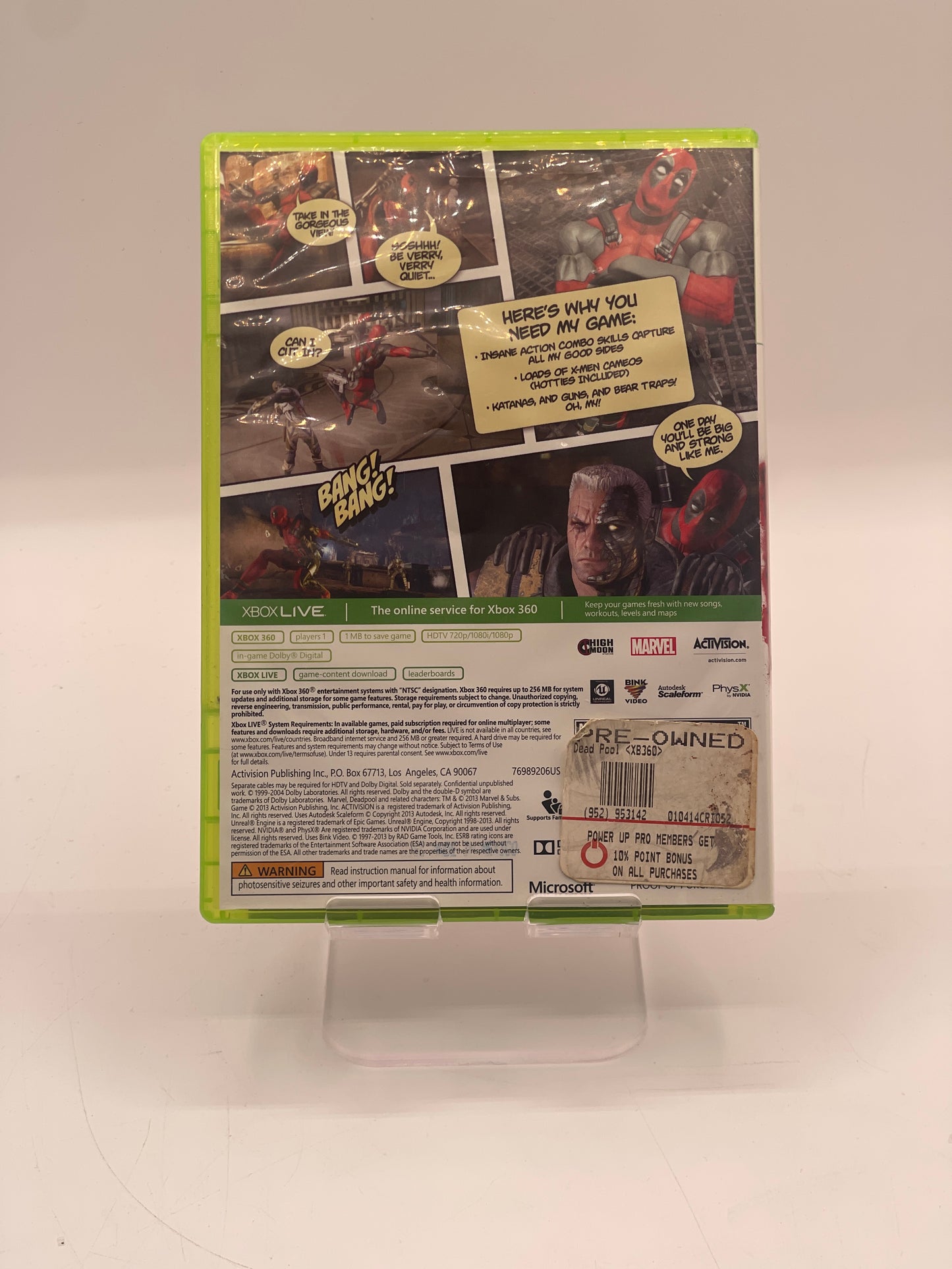 Deadpool Microsoft Xbox 360 (2013) Complete In Box with Manual Tested