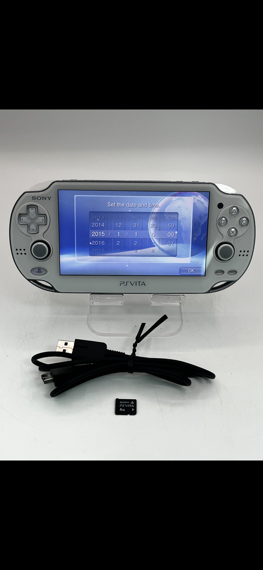 PS Vita PCH-1000 Sony PlayStation Crystal White Console Only Region Free Tested