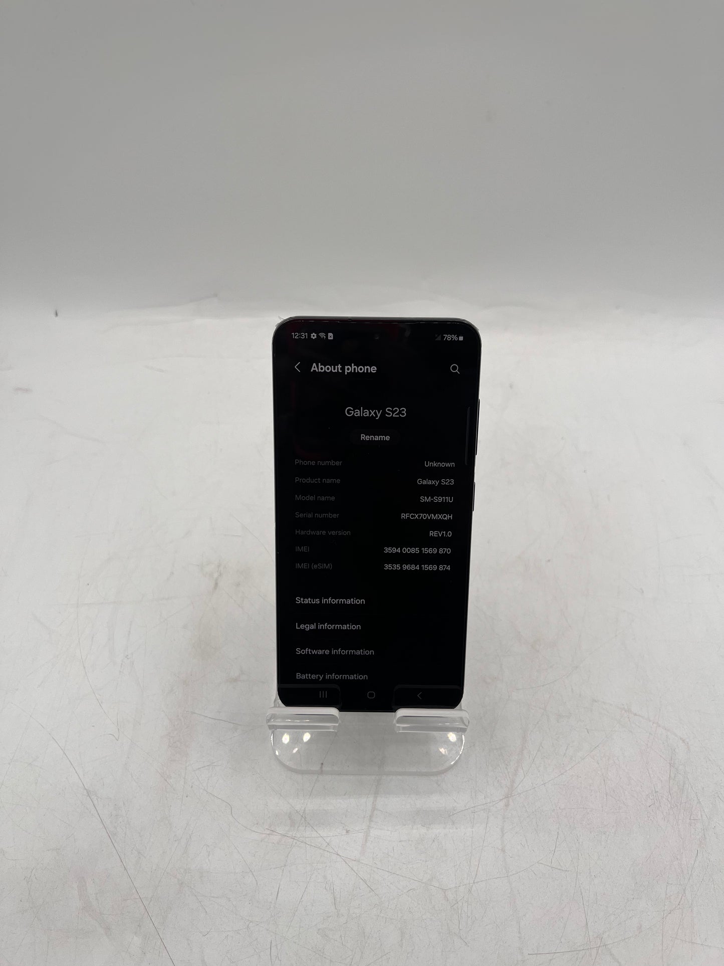 Unlocked Samsung Galaxy S23 SM-S911U 128GB 8GB Black