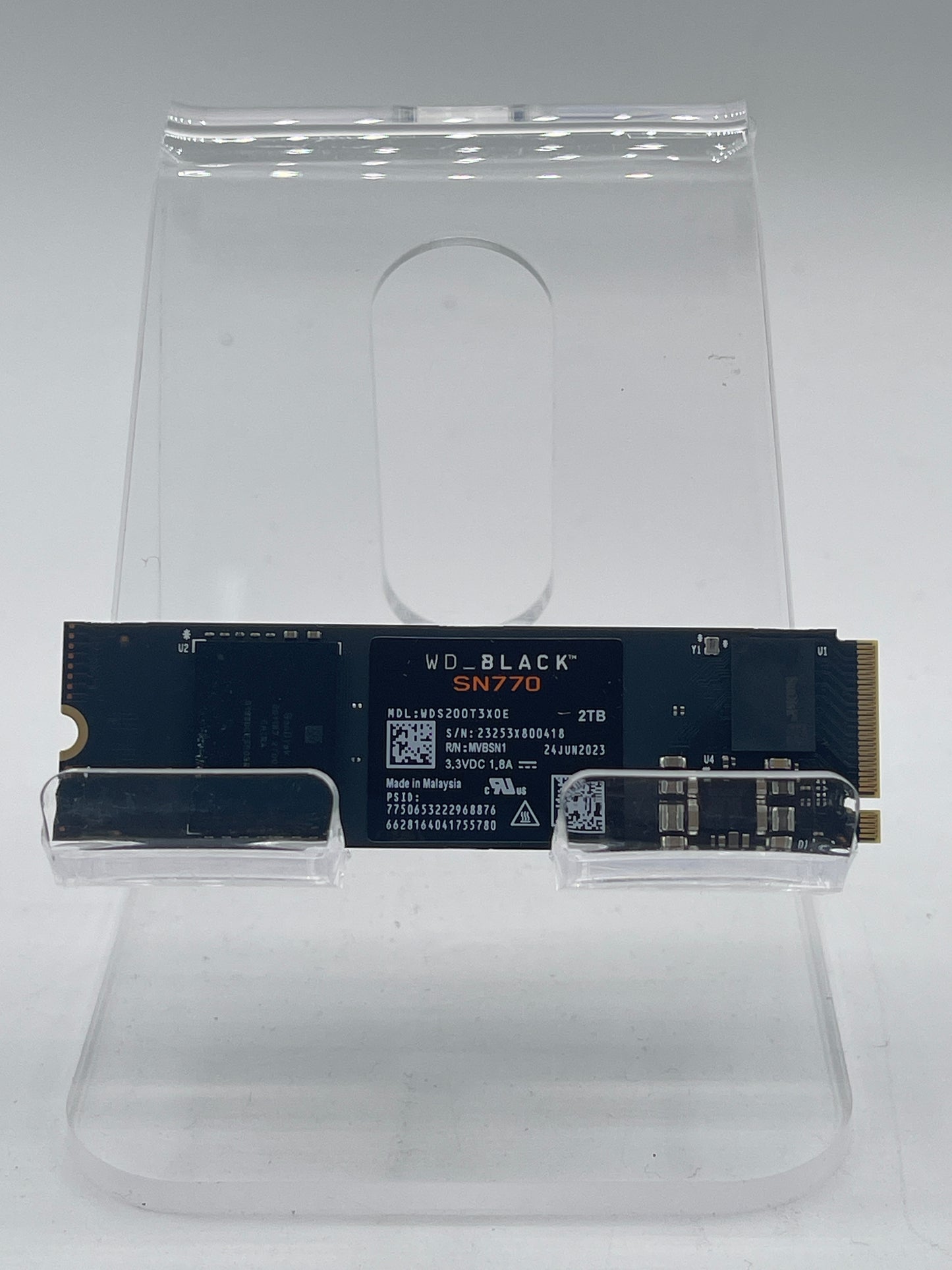 Western Digital M.2 2280 WD-BLACK SN770 2TB PCIe 4.0 x4 SSD WDS200T3X0E Free Shipping
