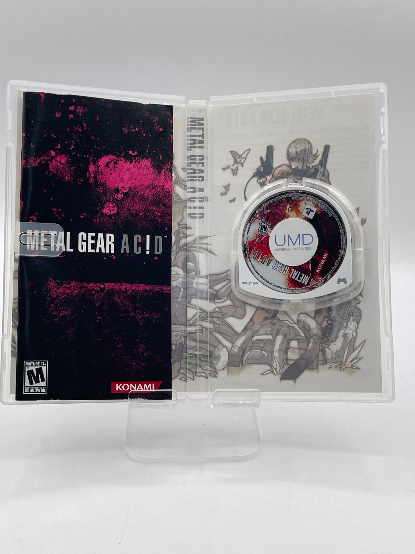 Metal Gear Acid PSP Sony Playstation Portable Complete w. Manual CIB - Tested