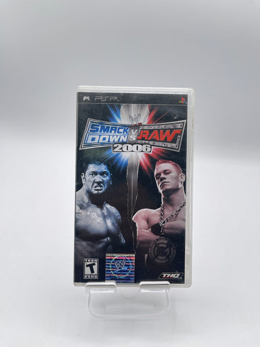 PSP WWE Smackdown vs. Raw 2006 Video Game - Used with Box