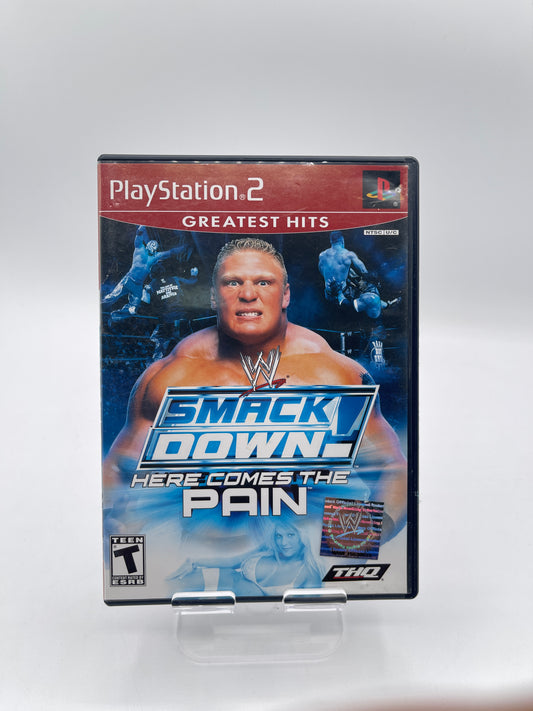 PS2 WWE SmackDown Here Comes the Pain (Sony PlayStation 2, 2003) w/Manual Tested