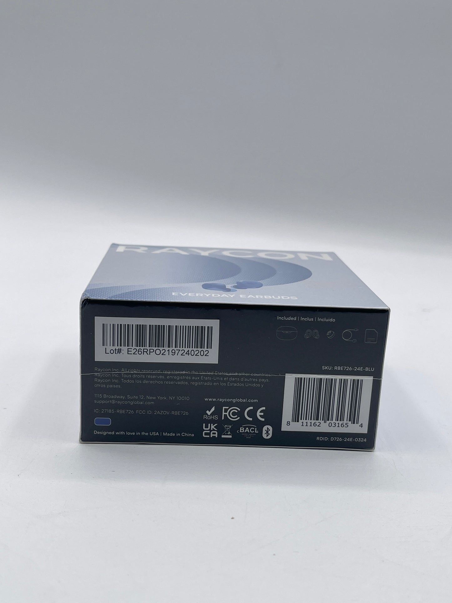 New Raycon Everyday Earbuds True Wireless active noise cancellation - Blue