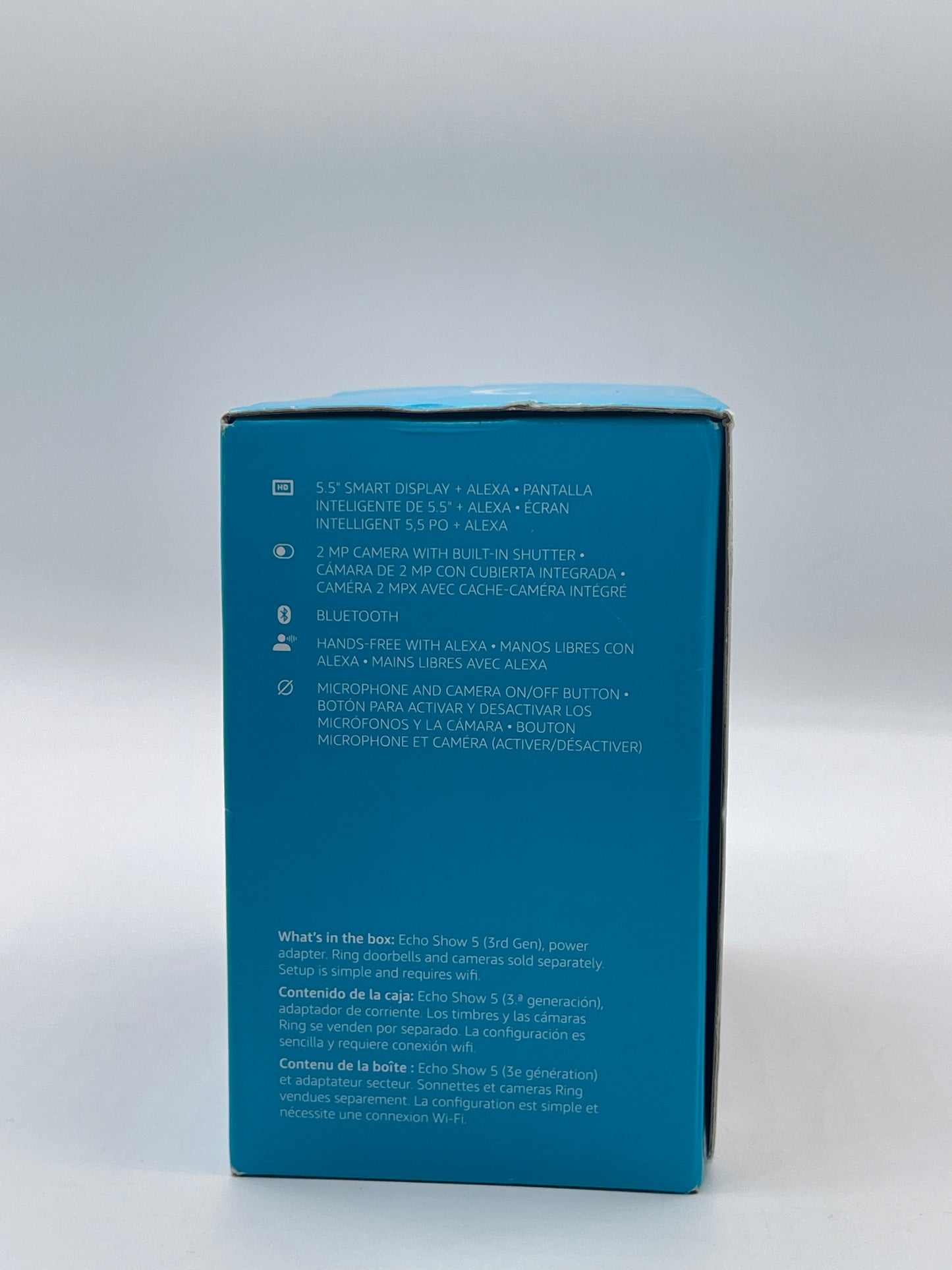 Amazon Echo Show 5 3rd Gen H97N6S Black Bluetooth Smart Speaker- New In Box