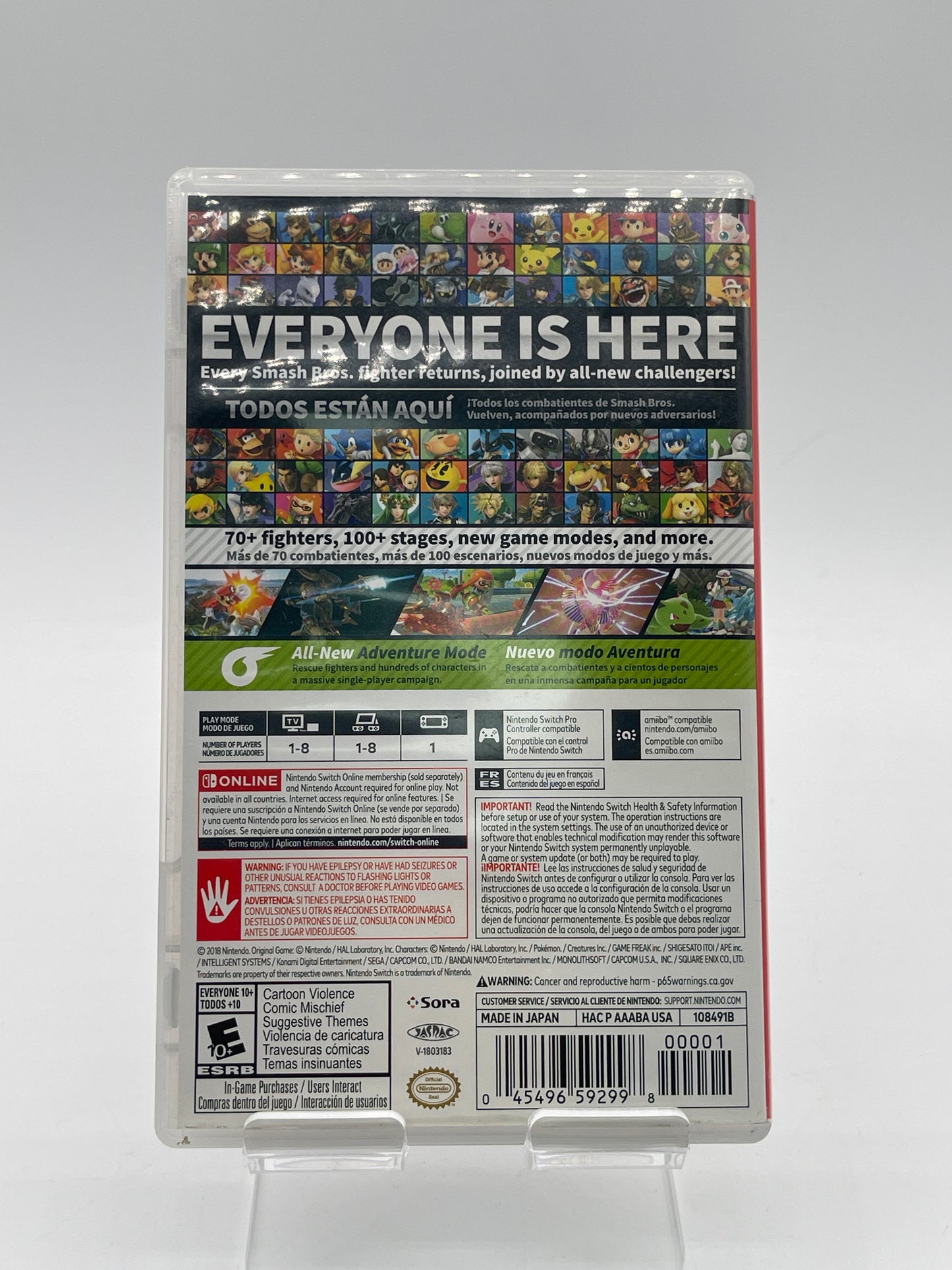 Nintendo Switch Super Smash Ultimate Complete Tested Working Free Shipping