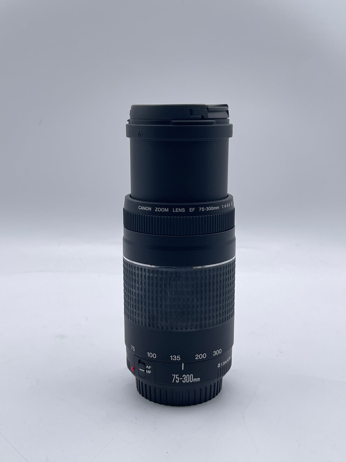 Canon EF 75-300mm f/4-5.6 III USM Lens with Caps Excellent Condition Free Shipping