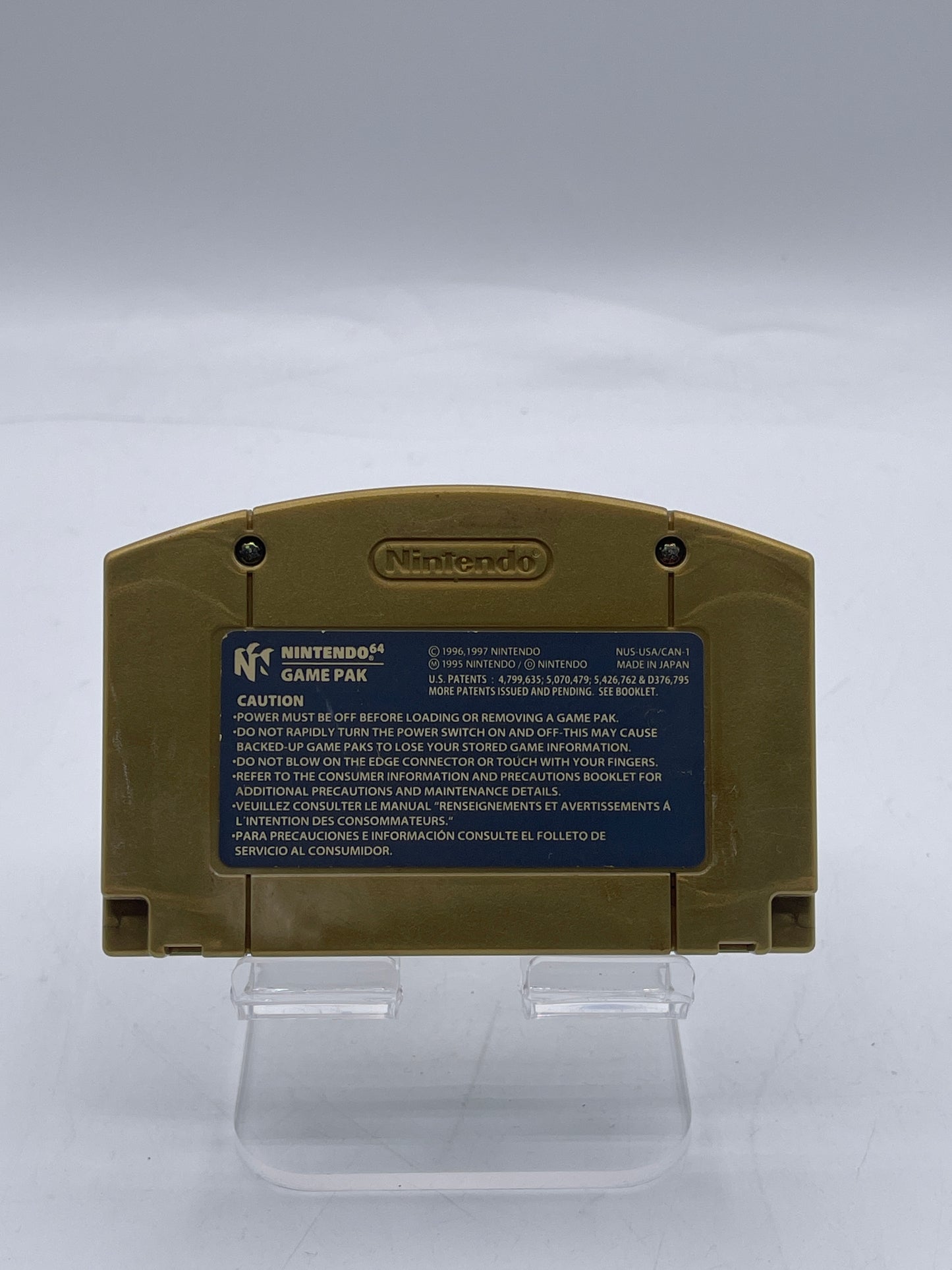 The Legend of Zelda: Majora's Mask Holographic Gold Nintendo 64 N64 1997 Tested
