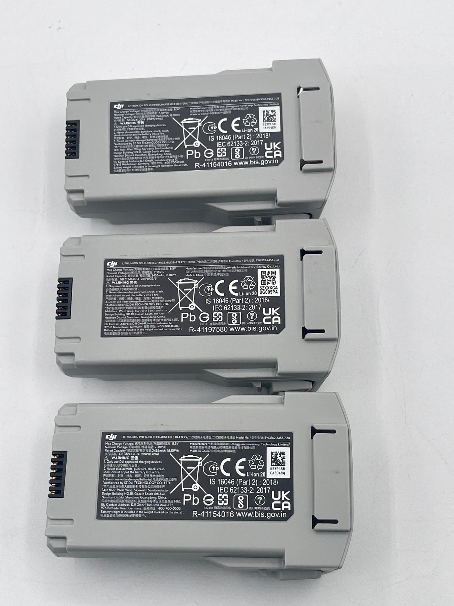 3 Genuine DJI Mini 3/ Mini 3/4 Pro Intelligent Battery BWX162-2453-7.38