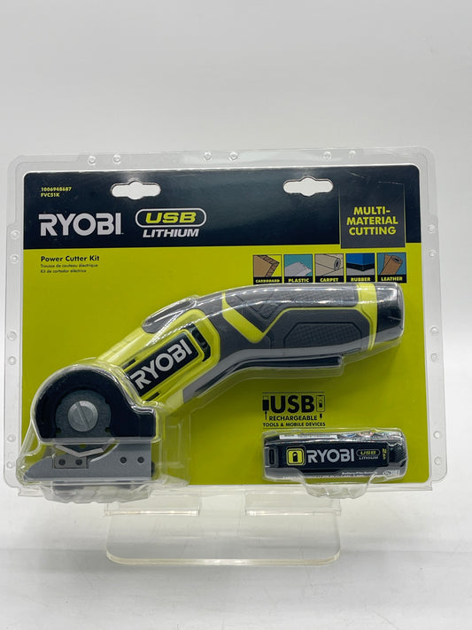 Ryobi Power Cutter Kit FVC51K USB Lithium Battery Cordless Blade