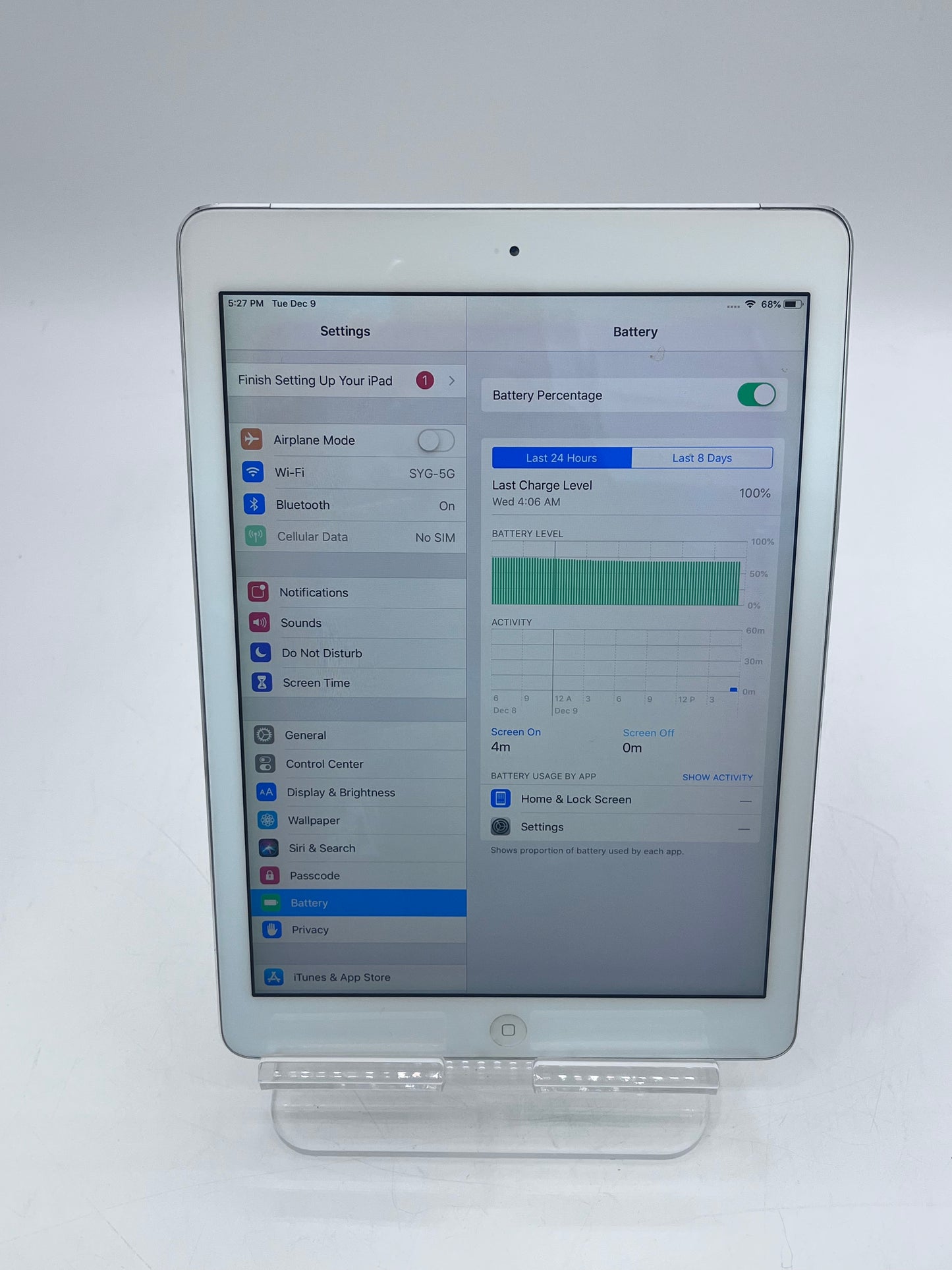 Apple iPad Air (1st Gen) 9.7" A1475 MF013LL/A 64GB Unlocked - Silver