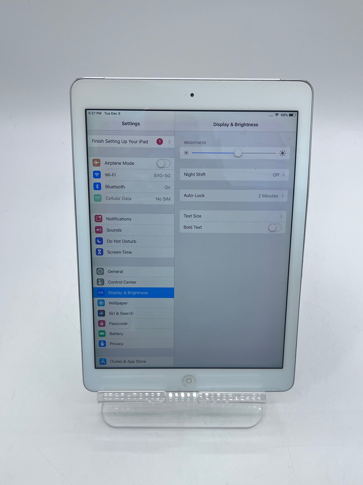 Apple iPad Air (1st Gen) 9.7" A1475 MF013LL/A 64GB Unlocked - Silver